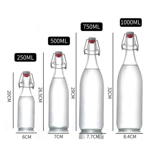How Many Ounces In 250 Ml 500 Ml 750 Ml 1000ml 1 Liter Bottle 