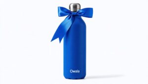 stylish blue water bottle