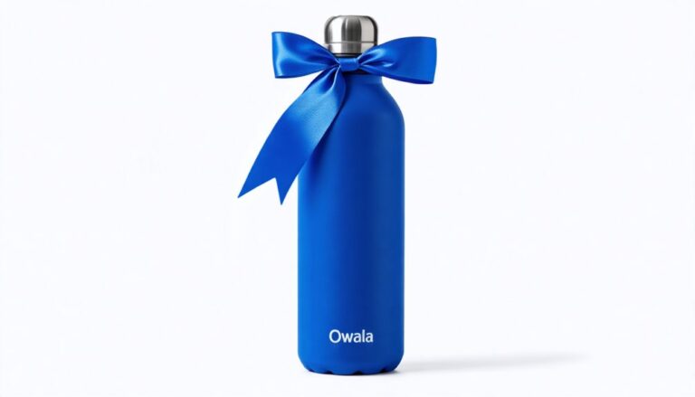 stylish blue water bottle